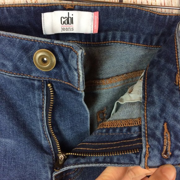 **SOLD** #5087 Destructed Skinny Denim Jeans  Sz 6 - Picture 4 of 8